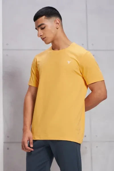 Technosport Active Men's Cotflex Half Sleeve T-Shirt OR-30 - Mango