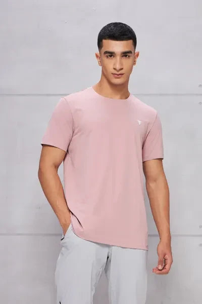 Technosport Active Men's Cotflex Half Sleeve T-Shirt OR-30 - Onion