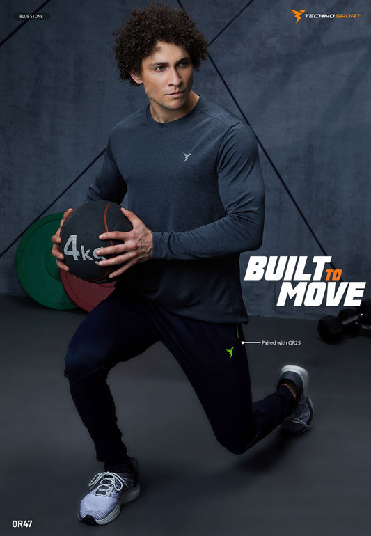 TechnoSport OR-47 Full Sleeve T Shirt - Blue Stone