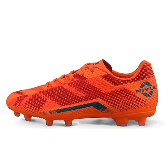 Nivia Dagger Football Shoes for Men (Orange)