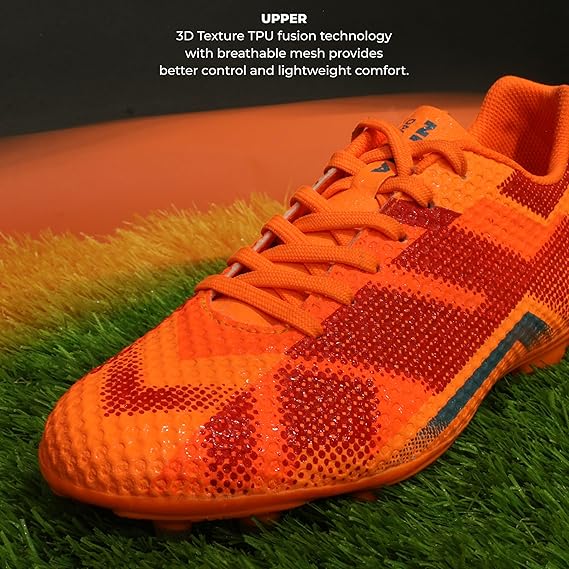 Nivia Dagger Football Shoes for Men - Orange