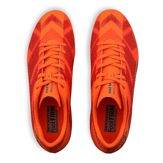 Nivia Dagger Football Shoes for Men (Orange)