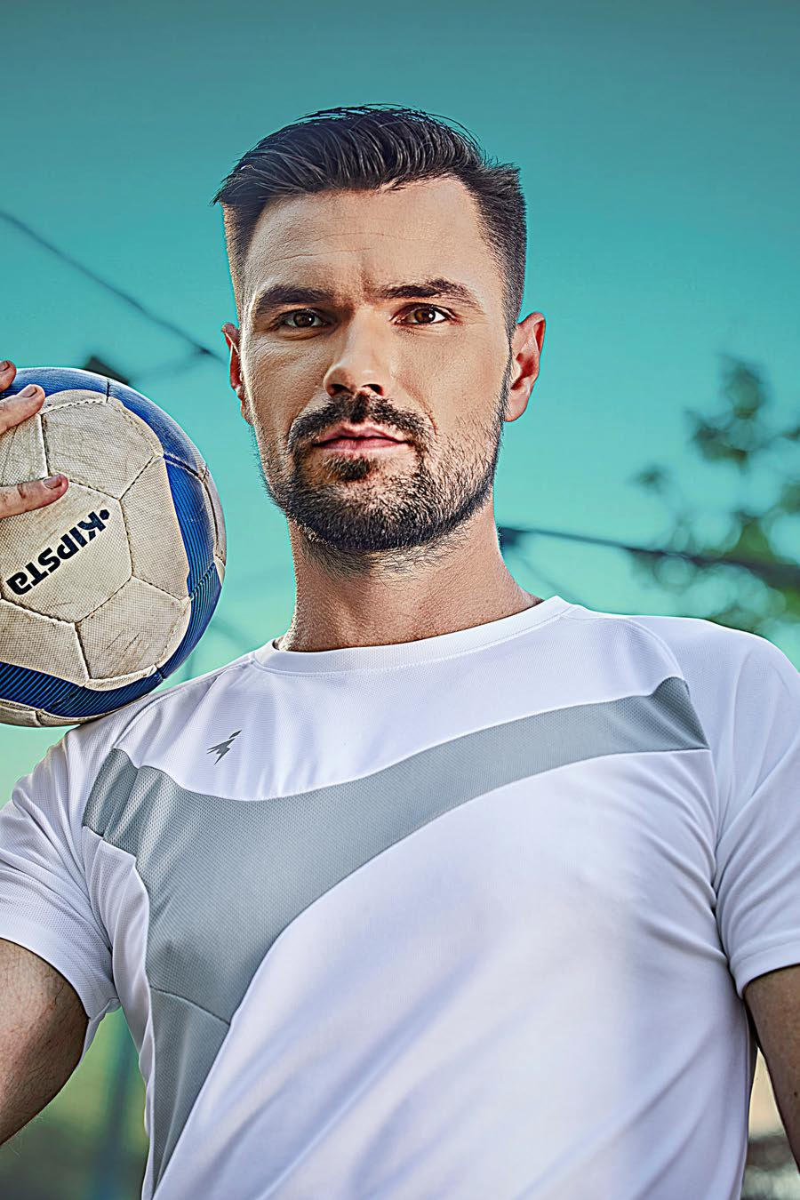 TechnoSport Crew Neck Half Sleeve Dry Fit T-Shirt for Men P 521 - White