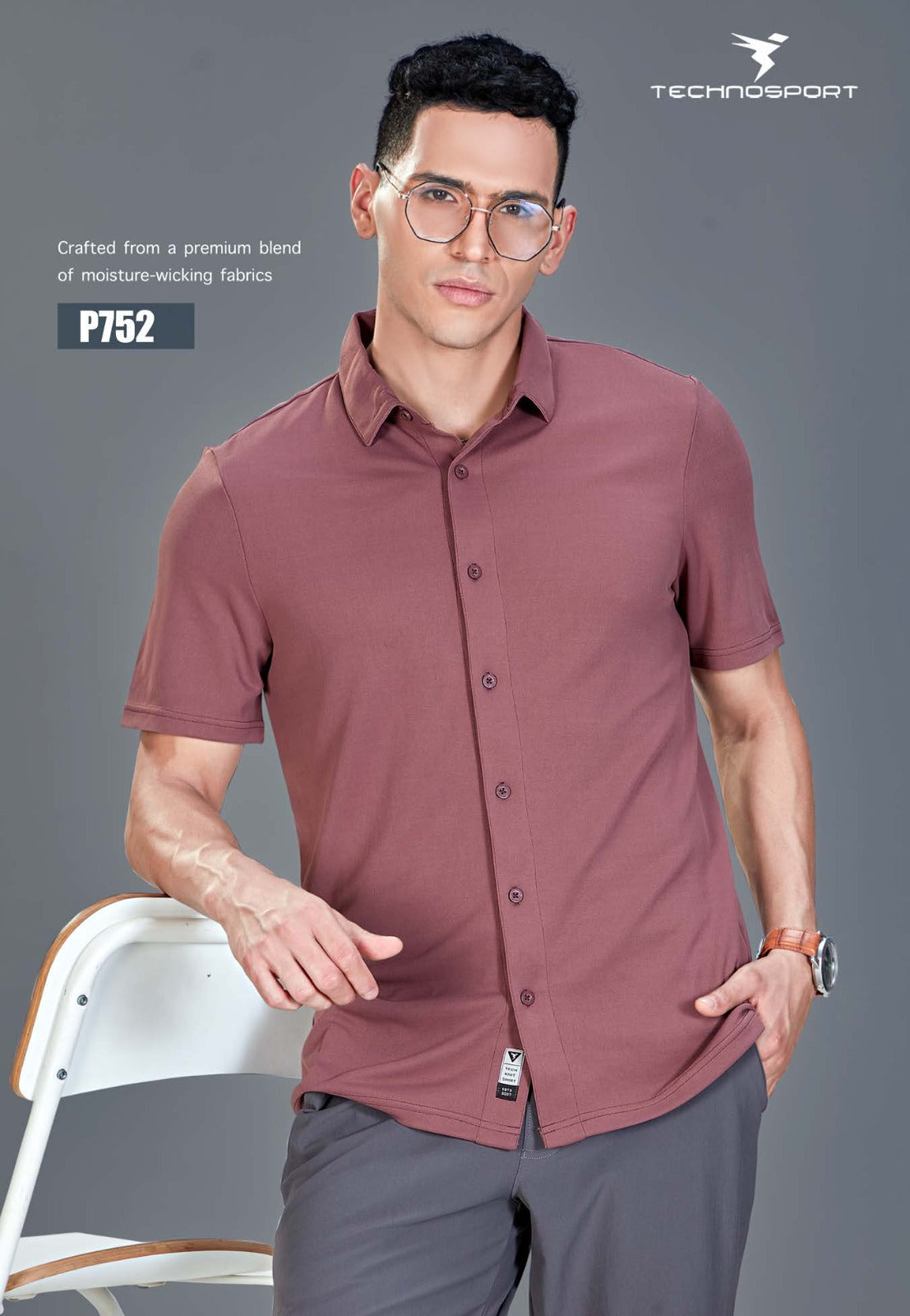 TechnoSport Polo Neck Dry Fit T Shirt P-752 - Fig