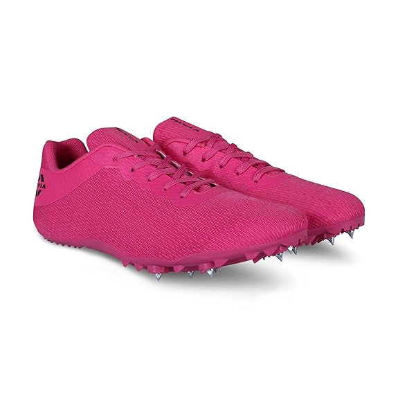 Nivia Stride 3.0 Spike Running Shoes For Men - Fluorescent Pink