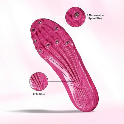 Nivia Stride 3.0 Spike Running Shoes For Men  (Fluorescent Pink)