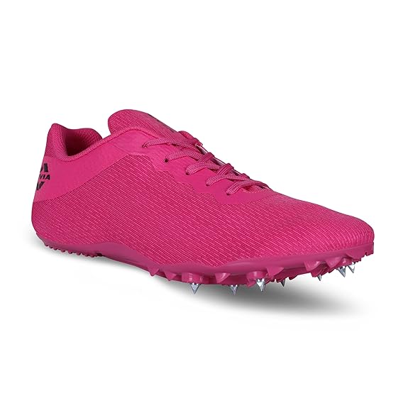 Nivia Stride 3.0 Spike Running Shoes For Men - Fluorescent Pink