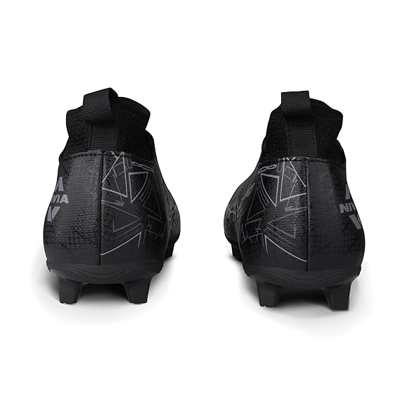 Nivia Pro Carbonite 7.0 Football Shoes for Men (Black)