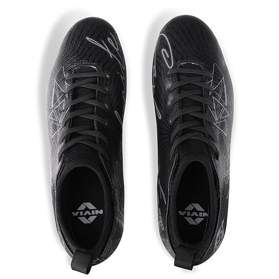 Nivia Pro Carbonite 7.0 Football Shoes for Men (Black)