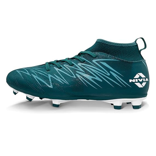 Nivia Pro Encounter 11 Football Shoes for Men (Green)
