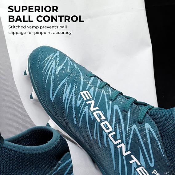 Nivia Pro Encounter 11 Football Shoes for Men (Green)