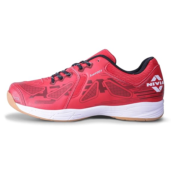 Nivia Appeal 3.0 Badminton Shoes - Red