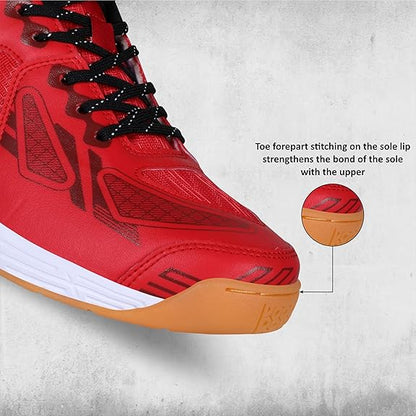 Nivia Appeal 3.0 Badminton Shoes - Red