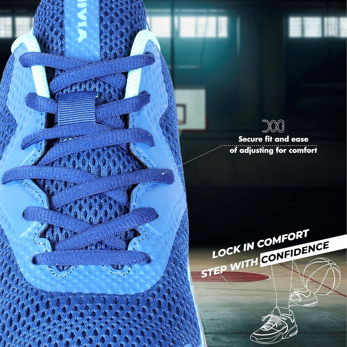 Nivia Warrior 2.0 Basketball Shoes For Men - Royal Blue