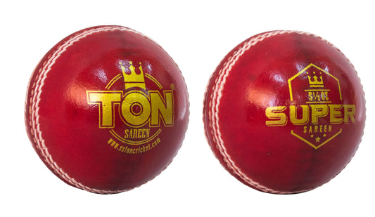 SS TON Super Red Leather Cricket Ball