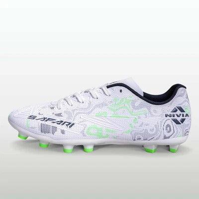 NIVIA Safari Football Shoes for Men (White)