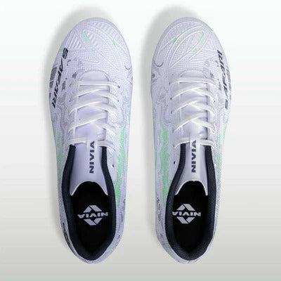 NIVIA Safari Football Shoes for Men (White)