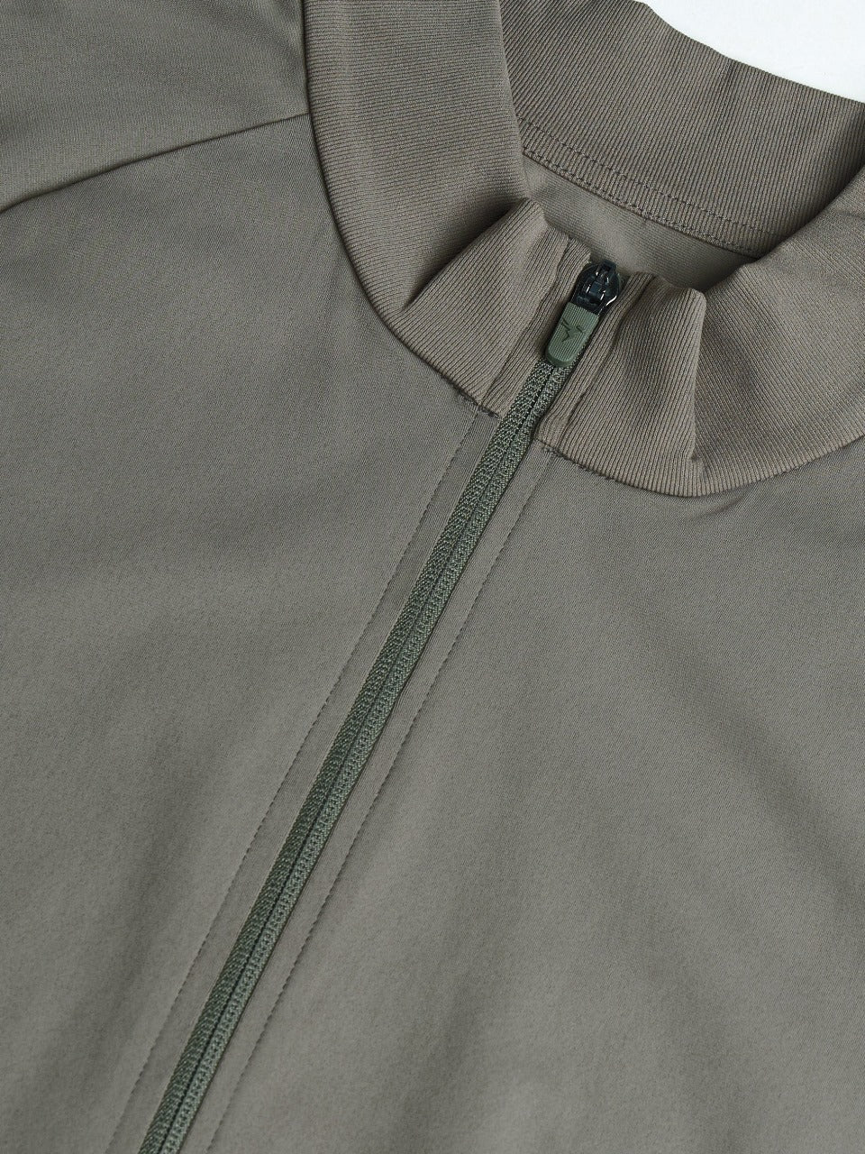 Technosport Solid Slim Fit Mock Neck Jacket For Men PM-98 (Smokey Olive)