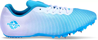 Nivia Stride 2.0 Spike Running Shoes For Men  (Blue/White)