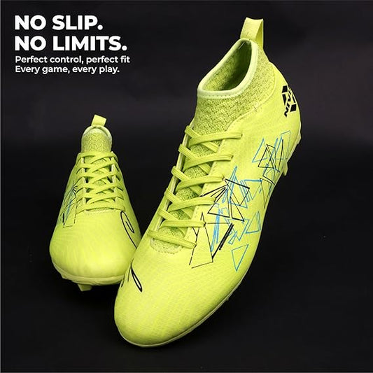 Nivia Pro Carbonite 7.0 Football Shoes for Men (Sunny Lime)