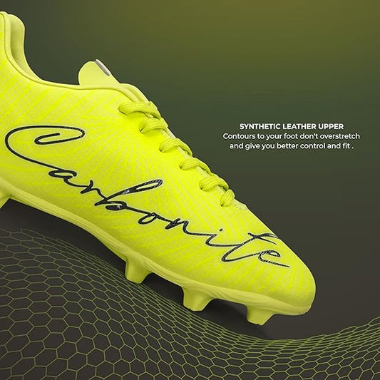 Nivia Carbonite 7.0 Football Shoes for Men (Sunny Lime)