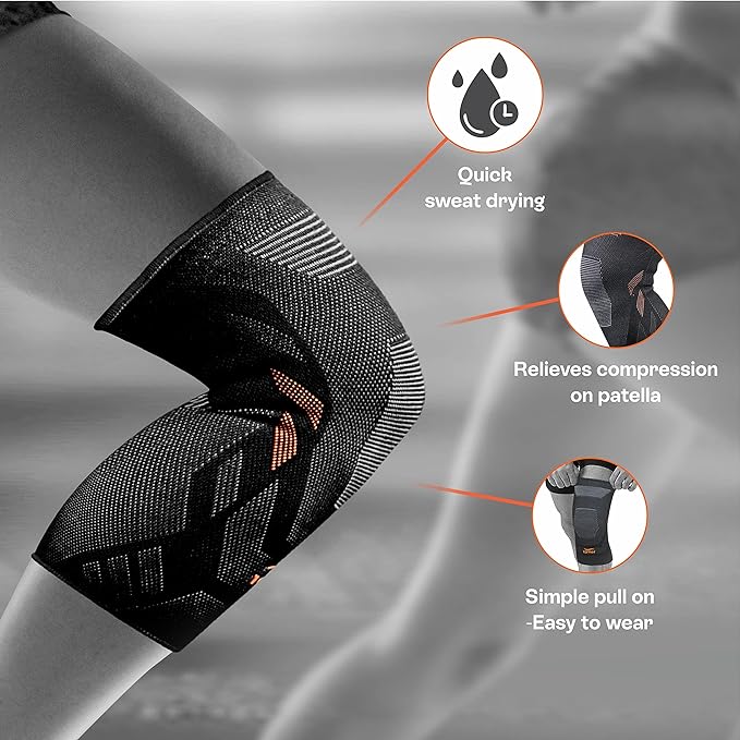 TYNOR Knee Cap Air Pro - Black Orange