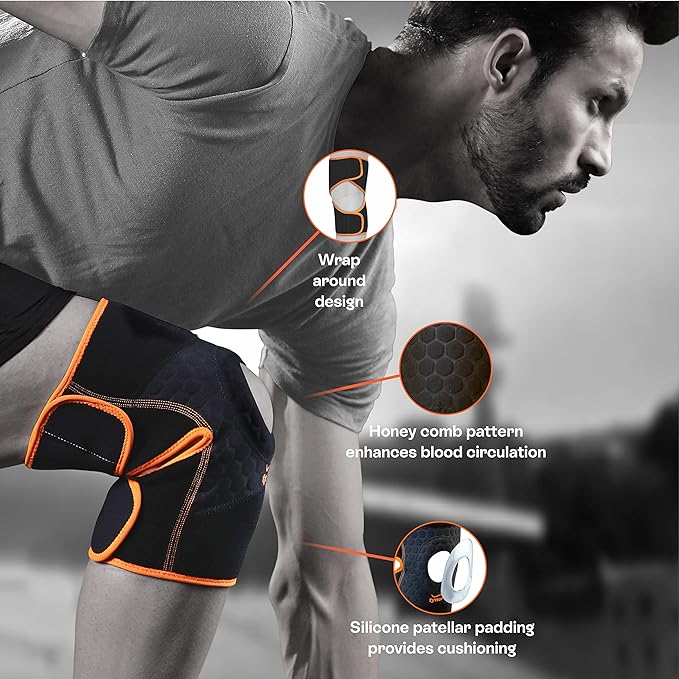 TYNOR Knee Wrap Neo - Black Orange
