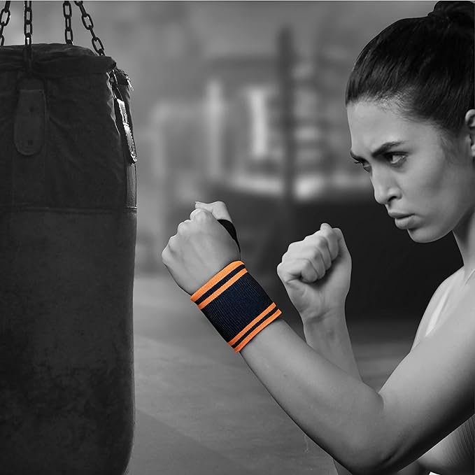 Tynor Wrist Wrap With Thumb Loop Orange