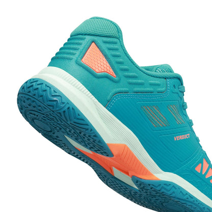 Nivia Verdict 2.0 Badminton Shoes For Men - Teal Blue