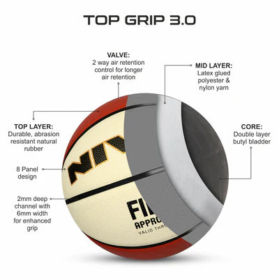 Nivia Top Grip 3.0 Basketball Size - 7