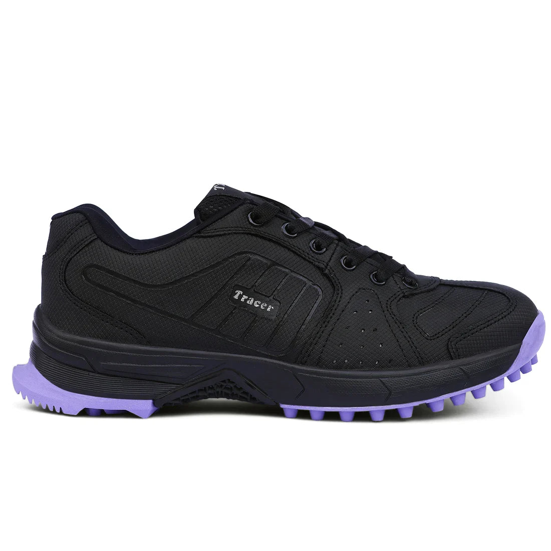 Tracer T-Spinner 193 Rubber Studs Cricket Shoes - Black/Purple