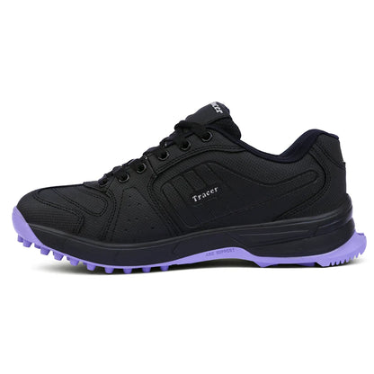Tracer T-Spinner 193 Rubber Studs Cricket Shoes - Black/Purple