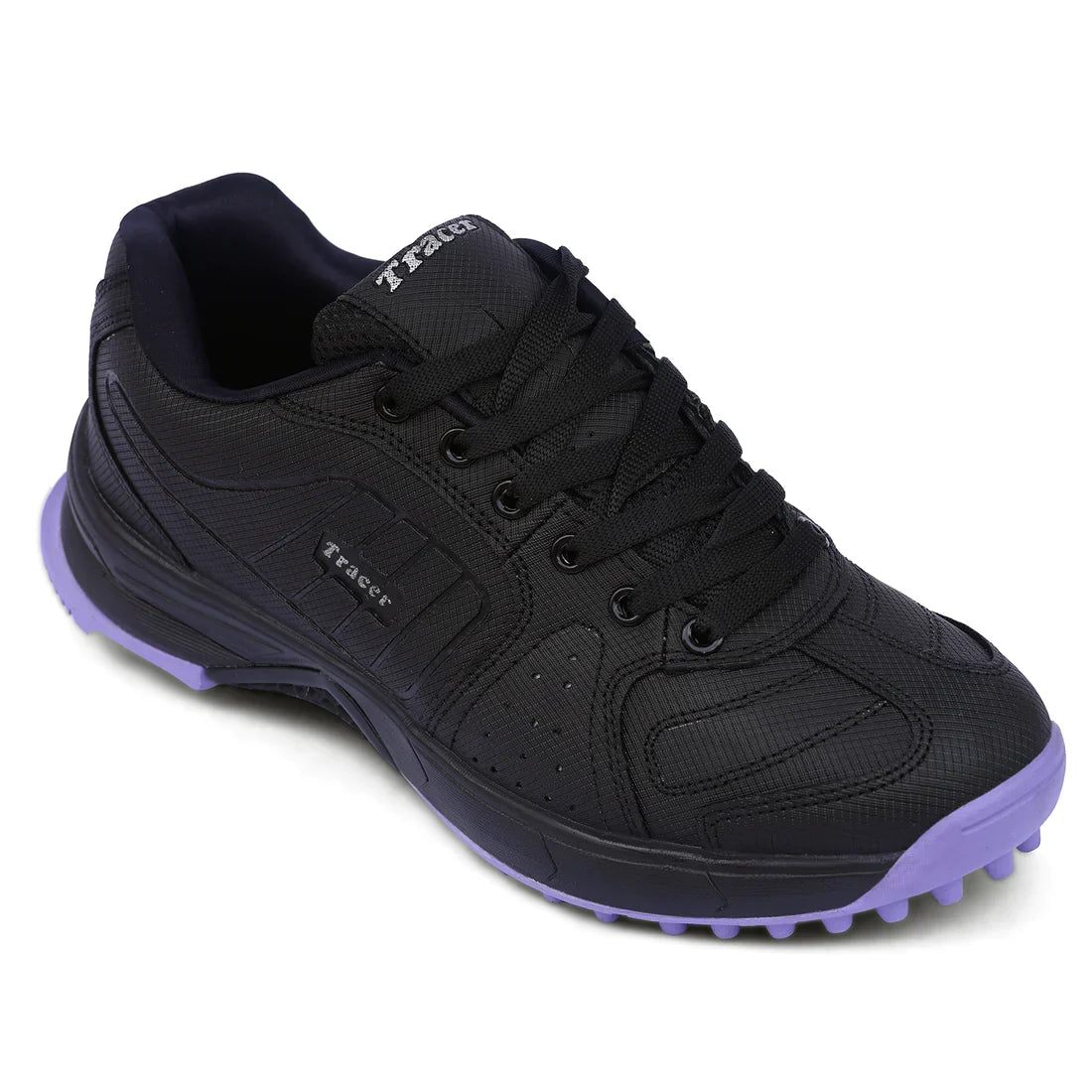 Tracer T-Spinner 193 Rubber Studs Cricket Shoes - Black/Purple