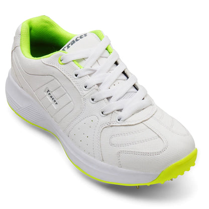 Tracer T-Spinner 283 Spikes Cricket Shoes - White/Green