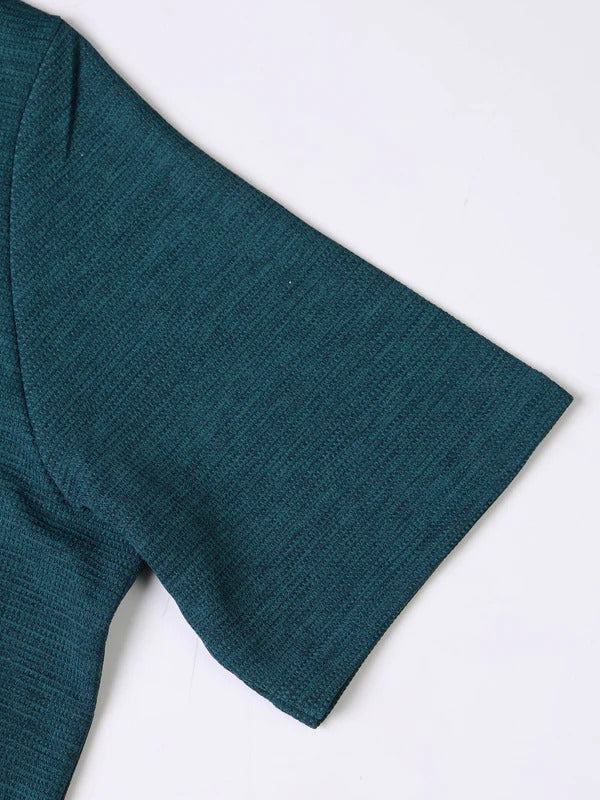 Technosport Women Relaxed Fit Round Neck T-shirt WR-132 (Trekking Green)