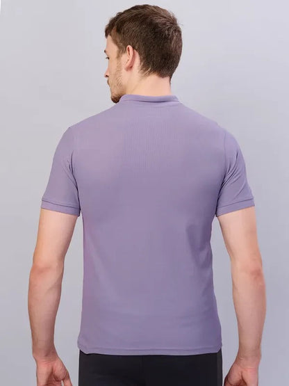 TechnoSport Polo Neck Half Sleeve Dry Fit T Shirt for Men OR-11 - Troposphere