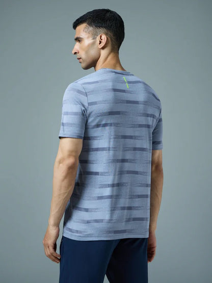 TechnoSport Crew Neck Half Sleeve Dry Fit T Shirt for Men OR-60 (Troposphere)