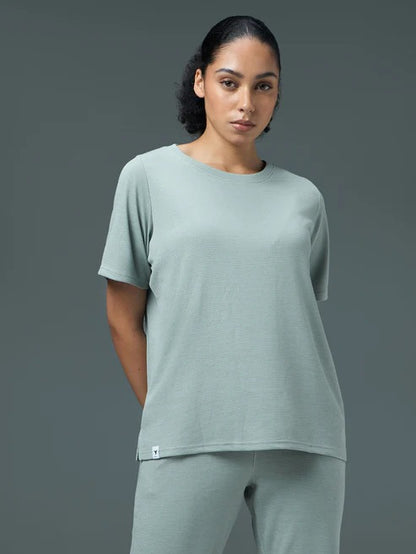 Technosport Women Relaxed Fit Round Neck T-shirt WR-132 (Ultimate Grey)
