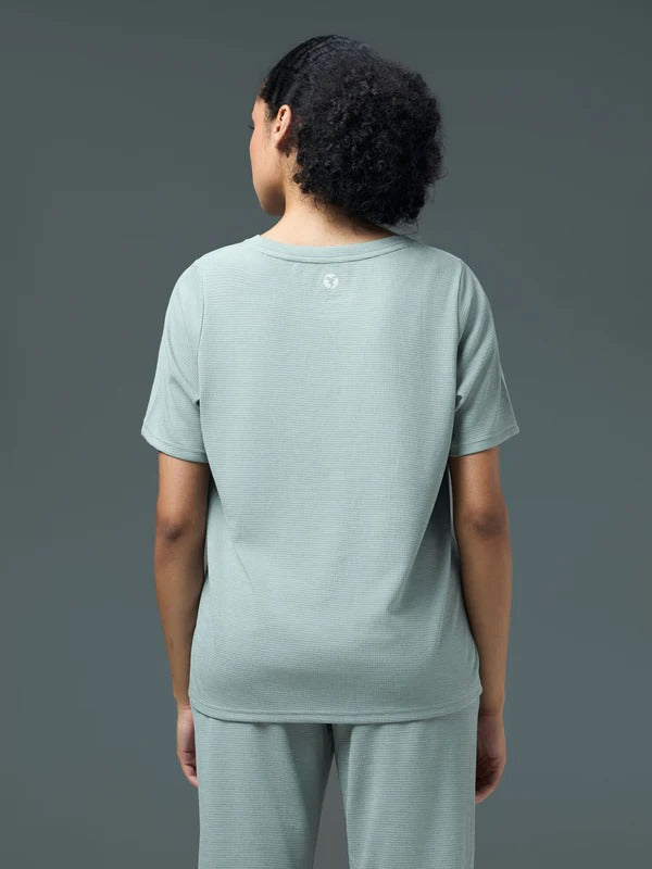 Technosport Women Relaxed Fit Round Neck T-shirt WR-132 (Ultimate Grey)