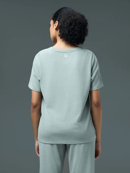 Technosport Women Relaxed Fit Round Neck T-shirt WR-132 (Ultimate Grey)