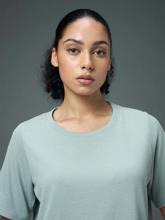 Technosport Women Relaxed Fit Round Neck T-shirt WR-132 (Ultimate Grey)