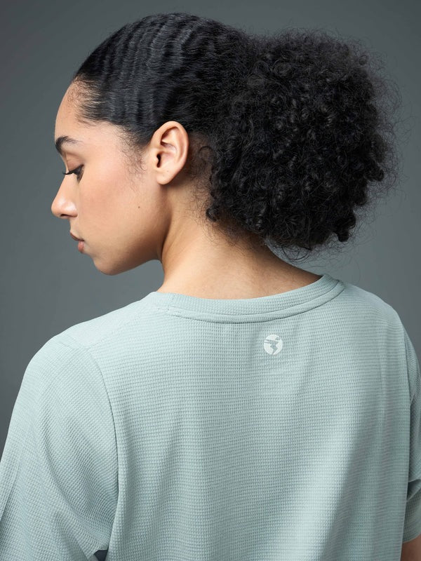 Technosport Women Relaxed Fit Round Neck T-shirt WR-132 (Ultimate Grey)