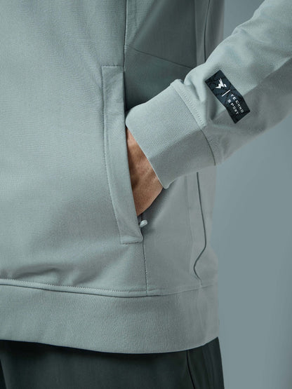 Technosport Solid Slim Fit Mock Neck Jacket For Men PM-98 (Ultimate Grey)