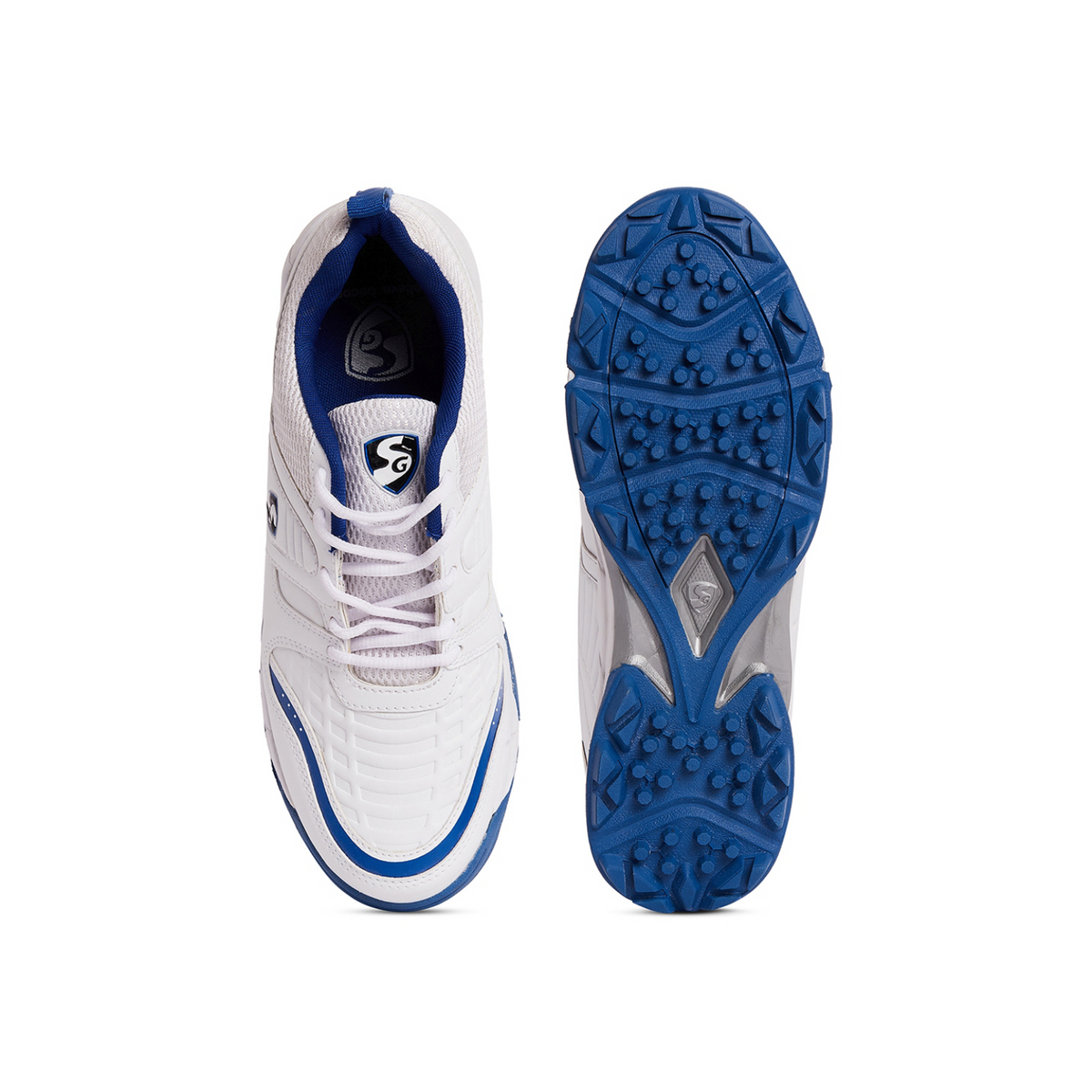 SG Steadler 6.0 Cricket Shoes White/Royal Blue