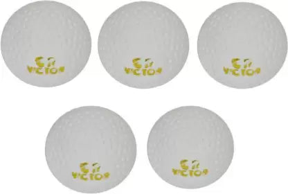 Victor White Hockey Ball Pack of 6