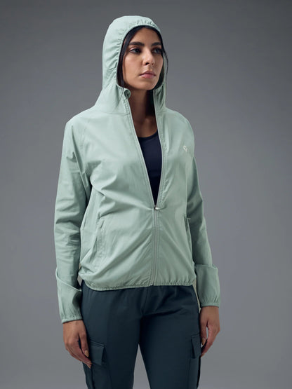 Technosport Slim Fit Hooded Jacket For Women WR-16 - Ultimate Gray