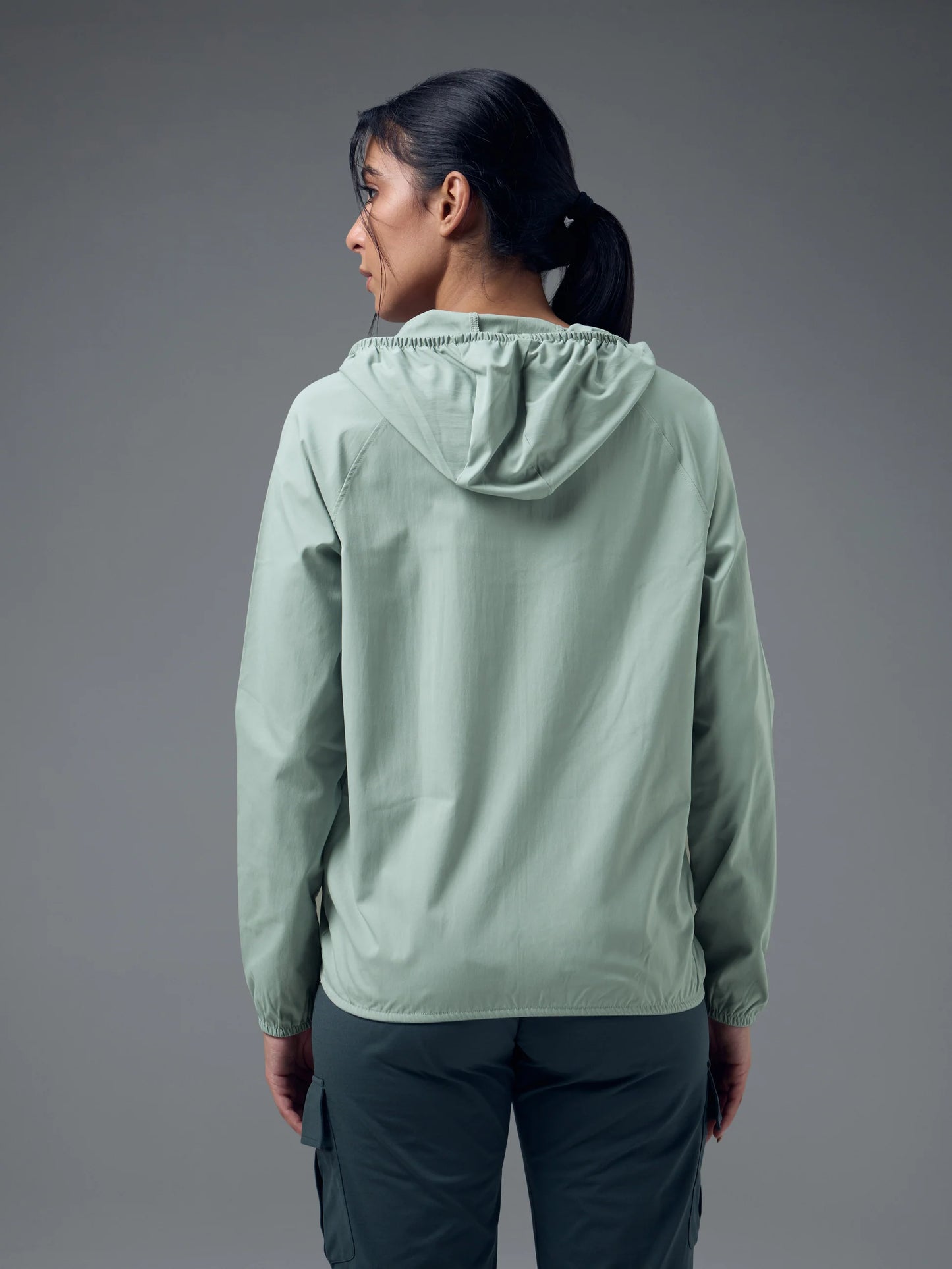 Technosport Slim Fit Hooded Jacket For Women WR-16 (Ultimate Gray)