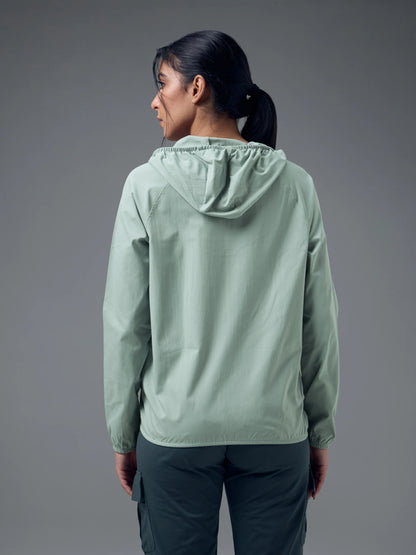 Technosport Slim Fit Hooded Jacket For Women WR-16 (Ultimate Gray)