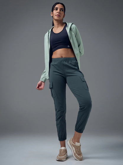 Technosport Slim Fit Hooded Jacket For Women WR-16 (Ultimate Gray)