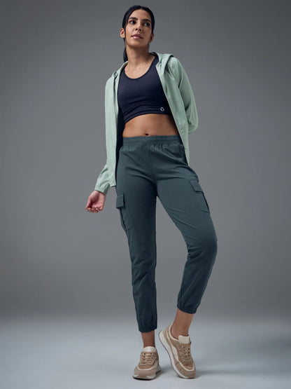 Technosport Slim Fit Hooded Jacket For Women WR-16 - Ultimate Gray